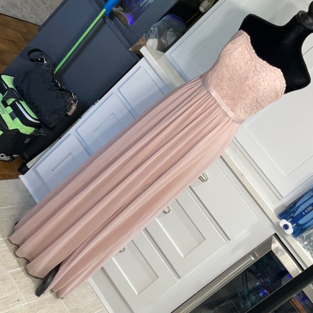 Cameo Colored David’s Bridal Dress